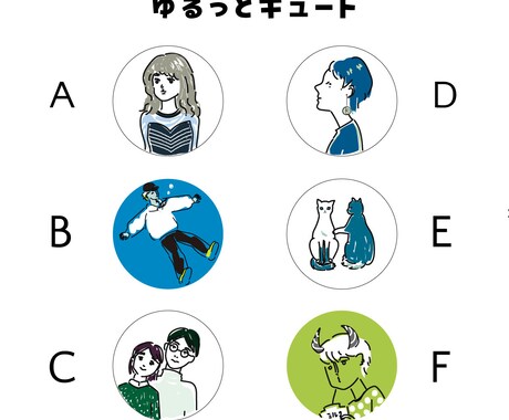 ゆる〜い可愛さ！アイコン&イラスト描きます 自分が主人公の絵本のワンシーン、そんな絵をお届けいたします。 イメージ2