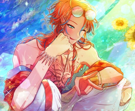 美麗な一枚絵、キャラクターデザイン制作いたします イケメン、美少女なんでもござれ！想像以上に仕上げます イメージ2