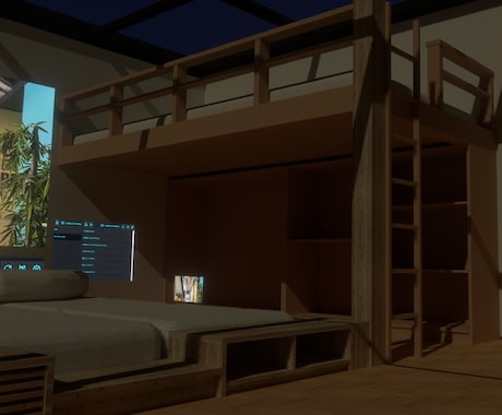 3Dの部屋（ワールド）の作成をします 配信やメタバース（VRChat）であなただけの部屋を イメージ2