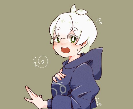かわいいイラスト、お描きします ポーズや表情の指定もおまかせも可能です！ イメージ2