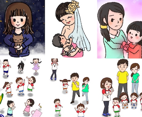 手描きの可愛さを全面に出したイラスト描きます 園や学校、病院、会社の資料に。挿絵にもオススメです。 イメージ2
