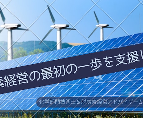 まずはこれだけ！脱炭素経営の最初の一歩を支援します 脱炭素経営アドバイザー＆技術士によるアドバイスをします イメージ1