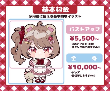 かわいいミニキャラ制作します 商用利用可能◎SNSアイコンやグッズにもおすすめ♪ イメージ2