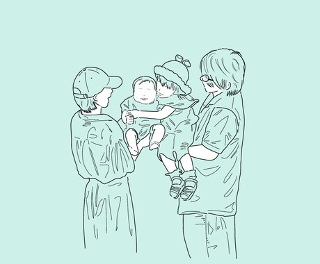 線画 アイコン 描きます シンプル スタイリッシュ 人と被らない アイコンなどにどうぞ イメージ2