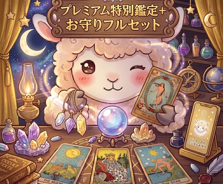 プレミアム特別鑑定＋手作りお守りフルセットます 恋愛、仕事、お金、人間関係…… 人生の流れを読み解くよ！ イメージ1