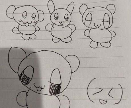 手描きL判フォトとキラキラ加工L判フォト売ります イメージ1