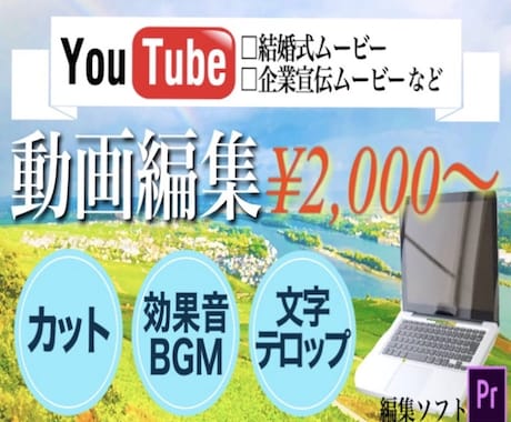 現役TVディレクターが動画編集代行お受けします 格安&短日納品&高品質な動画の提供をお約束します(数量限定) イメージ1