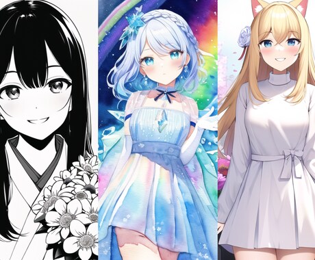 商用や観賞用に☆可愛いイラスト描きます なんでも相談下さい☆迅速な納品を心掛けます！ イメージ2