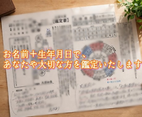 あなたは本当はどんな人？を鑑定します 本質・運気・人生・恋愛などの流れを読み解きます。 イメージ1