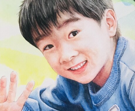 水彩色鉛筆で似顔絵などお描きします お誕生日や記念日のお祝い、インテリアにおススメです。 イメージ1