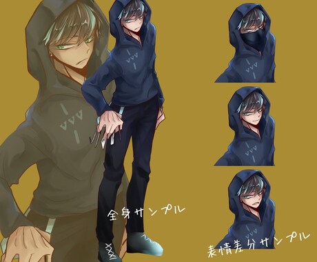 立ち絵等にお使いいただけるイラストお描きします キャラクターデザインからご一緒にさせていただきます！ イメージ2