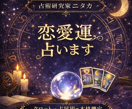 恋愛運を占います タロットカードと数秘術で恋愛の流れを丁寧に読み解きます イメージ1