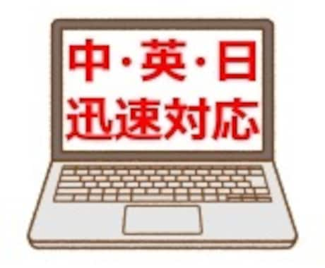 日英中3ヶ国語翻訳★迅速対応いたします IT,会計等の専門的な翻訳もお任せください。 イメージ1