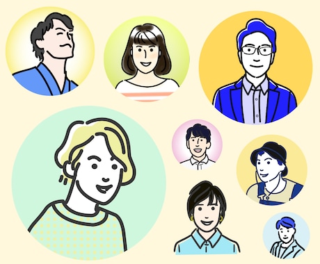 ポップ☆で小さくても可視性の高いアイコン描きます デザイナーが描くカラーで差がつくお洒落なアイコンで他と差別化 イメージ1