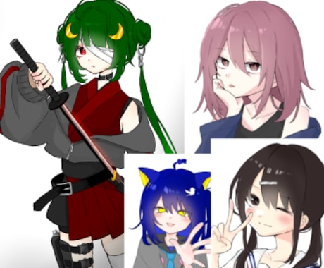あなたのキャラクターのイラストお描きします キャラクターの魅力を最大限に!! イメージ1
