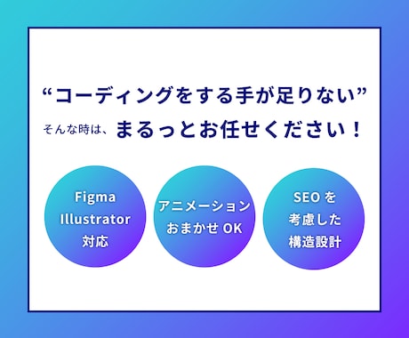 ホームページ・LPのコーディングを代行いたします レスポンシブ対応・簡易的なアニメーション料込み！ イメージ2