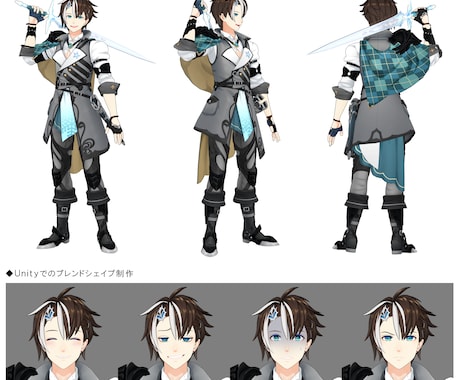 Vtuberさん向けフルスクラッチ3D作ります 商業経験ありのモデラーが世界に一つの高品質モデルを作成！ イメージ2
