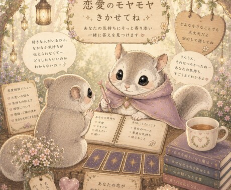 森のももんがの恋愛相談部屋　3日間お話聞きます 森の奥から届く、小さな癒しのメッセージ イメージ1