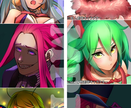 シンプルなキャラクターイラストお描き致します SNSや壁紙、観賞用などお好きな用途に！版権もOK！ イメージ1