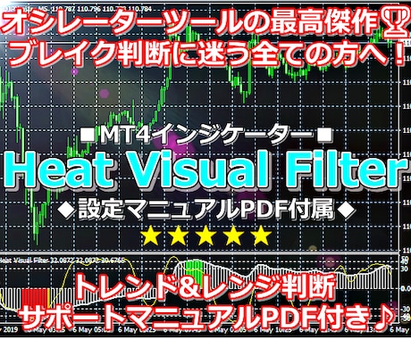 相場の過熱感を正確に捉えるFXツールをご提供します 転換点を可視化✅️トレンド・レンジブレイク判断に迷う方へ❗ イメージ1