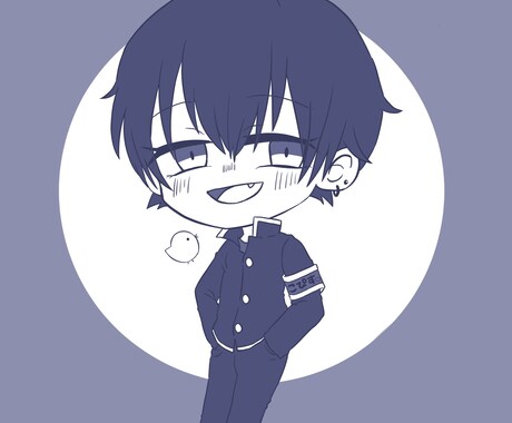 アナタのキャラクターをイラスト化します 動画のサムネイルやアイコン等使えるイラストを提供します イメージ2
