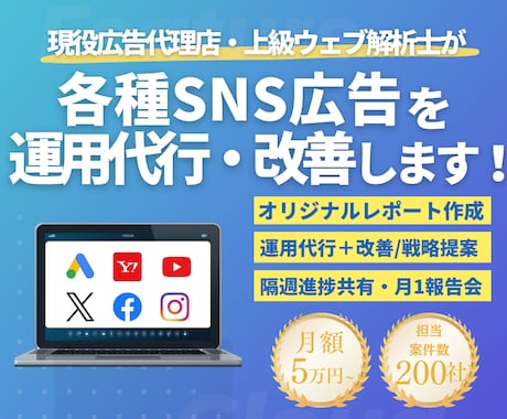 現役プロがSNS(Meta)広告を運用します ≪実績200社以上≫上級ウェブ解析士-現役広告代理店の責任者 イメージ1