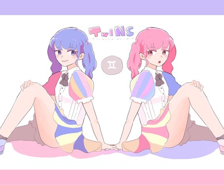 ポップでキュートなイラスト作成します 商用利用可★アイコン、動画サムネイル、ヘッダーなどにぜひ！ イメージ2