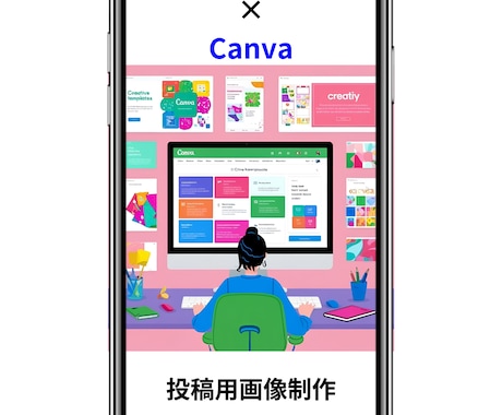 Instagramのフィード投稿画像作成代行します あなたのInstagramをおしゃれに！統一感を！ イメージ1