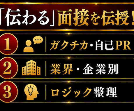 模擬面接・受け答え・面接突破対策を整理します 大手メディア社員×修士キャリアコンサルタントの指導 イメージ2