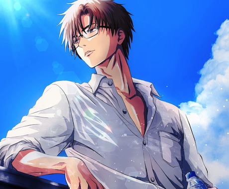 男性キャラ特化！等身イラスト描きます 立ち絵・一枚絵など、カッコいい男性キャラクターを幅広く制作 イメージ1