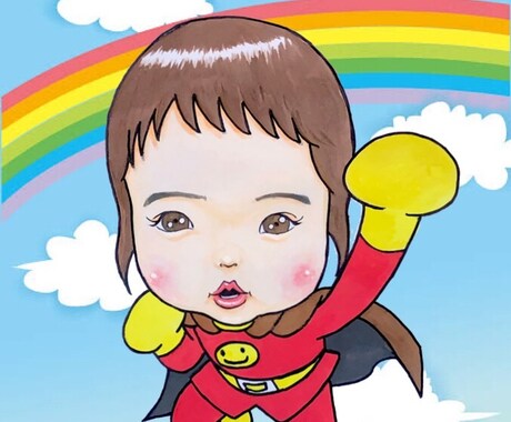 お好きなキャラクターにして似顔絵を描きます お好きなHEROに！キャラクターに！ イメージ2