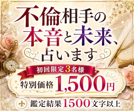 神秘の月詠霊視｜不倫・浮気相手の心を視ます あの人の本音と心の奥を丁寧に紐解きます イメージ2