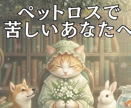 ペットロスの涙　看病の苦悩　経験者が寄り添います 10年連れ添った家族を看取った私があなたの心の杖になります。 イメージ1