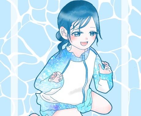 少女漫画風 ◎ 似顔絵描きます お子様や結婚式・思い出の写真をイラストで残してみませんか？ イメージ2