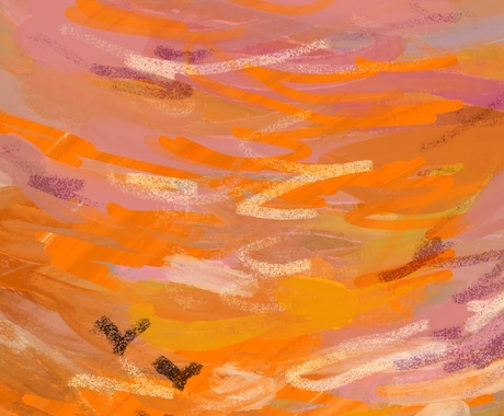 あなただけの感情や物語を抽象アートとして描きます 言葉にならない想いや景色を、世界にひとつだけのアートにします イメージ2