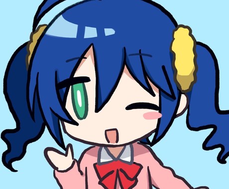 アイコン用デフォルメイラスト描きます ゆるふわかわいいデフォルメイラストお描きいたします！ イメージ2