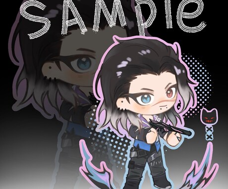 可愛いSDキャラのイラストを作成します SNSアイコンにおすすめ！オリジナルキャラも対応可能！ イメージ2