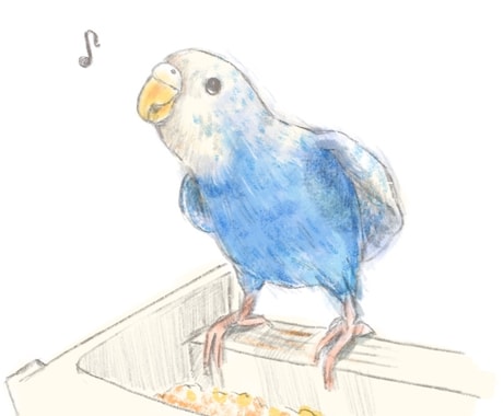 柔らかいタッチでペットのイラストを描きます イメージ1