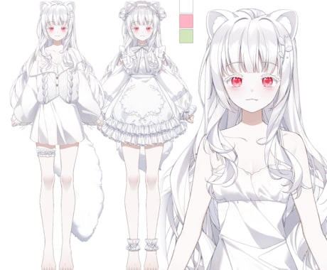 Live2D illust パーツ分けます オリジナルのキャラクターをより魅力的に/デザインも可能です! イメージ1