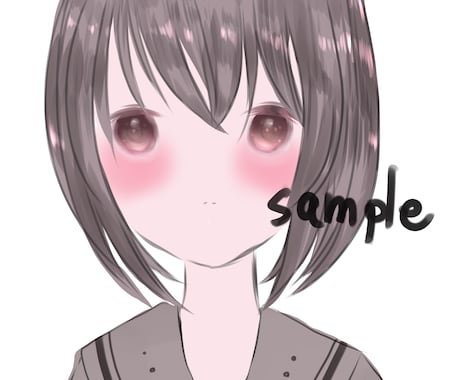 女の子のアイコンお描きします イメージ1