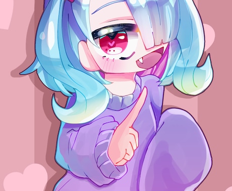 デフォルメ調のかわいいイラストお描きします アイコン、立ち絵、動画用など！様々な用途にお答えします！ イメージ2
