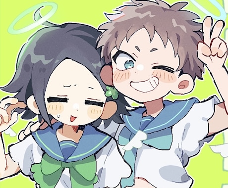 デフォルメ対応！可愛いイラスト全般制作します イメージ1