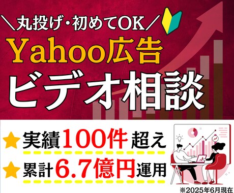 ビデオ通話！Yahoo広告の疑問に何でも答えます 施策提案・改善提案・成果計測・運用指導を行うコンサルティング イメージ1