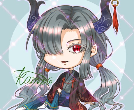 色鮮やかで繊細なミニキャラのイラストお描きします 美麗でかっこいい絵柄でミニキャラを制作いたします！ イメージ2