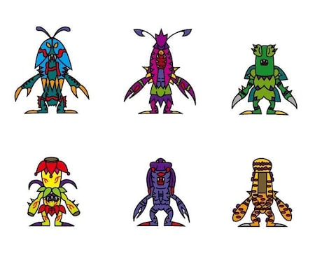 ゲームにも登場できるモンスターお作り致します ゲームモンスターお作り致します！ イメージ1