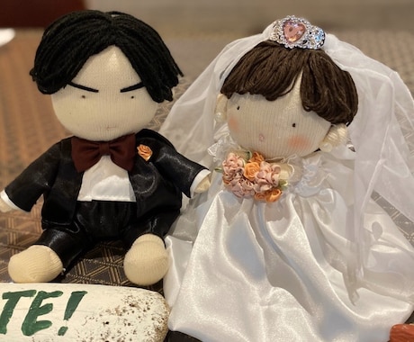 2人にそっくりなウェディングドールを作ります 大切な結婚式で皆をお迎えする、幸せのドールを作ります。 イメージ1