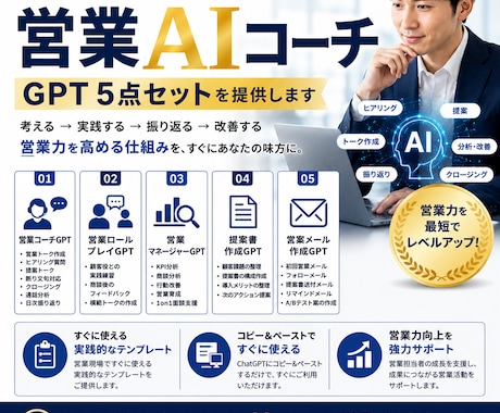 営業AIコーチGPTを提供します イメージ1