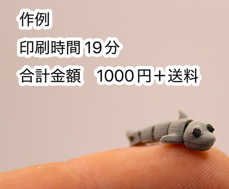 3Dプリント代行｜1時間1000円で印刷します 「3Ｄプリンターを買うほどではない」方向けプリント代行です。 イメージ2
