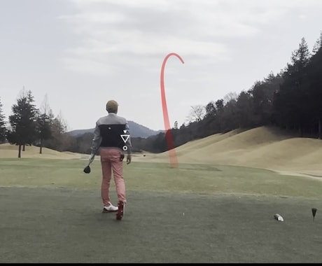 ゴルフショット軌道を入れた動画作成致します ゴルフのショット時のボール軌道を入れた動画『ゴルフサワー』 イメージ2