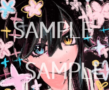 アイコンを描きます SNSアイコンにぴったり！華やかな色使いが特徴です イメージ2